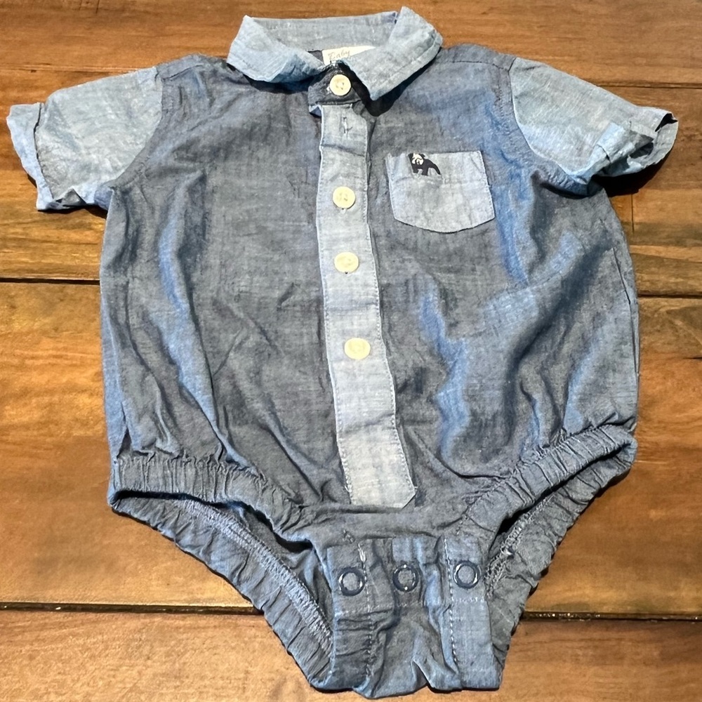 Cute Baby Bum Chambray Onesie